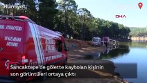 Sancaktepe'de gölette kaybolan kişinin son görüntüleri ortaya çıktı