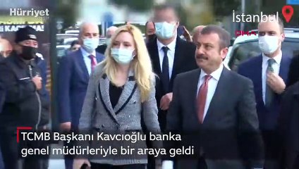 TCMB Başkanı Kavcıoğlu banka genel müdürleriyle bir araya geldi
