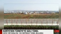 Hatay Reyhanlı'da 100 metre uzunluğunda tünel tespit edildi