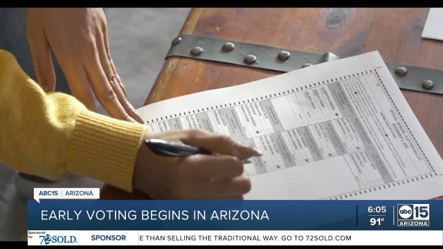 Early voting begins in Arizona