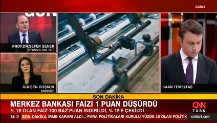 Merkez Bankası faizi 1 puan düşürdü