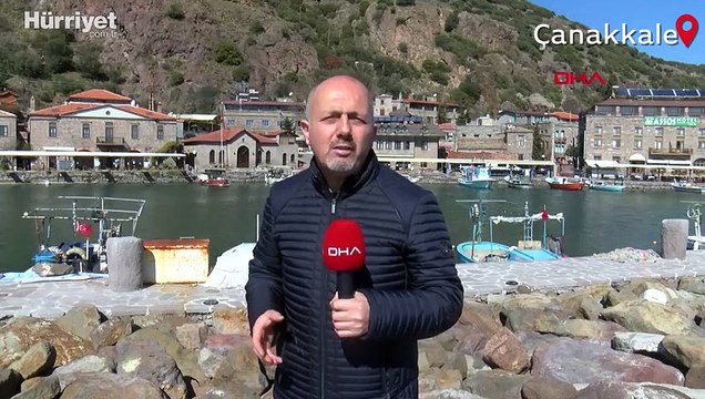 Assos Antik Limanı yolunda bulunan dev kayalara ve taşlara önlem alınacak