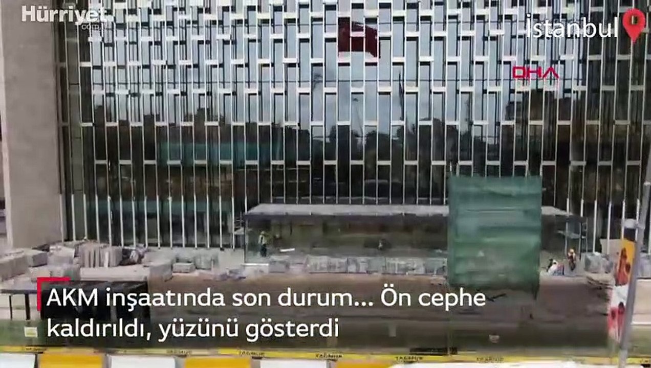 AKM inşaatında son durum havadan görüntülendi