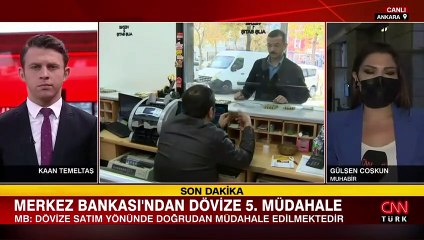 Merkez Bankası'ndan dövize müdahale geldi