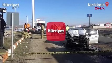 Otomobil, emniyet şeridindeki otobüse çarptı! Sürücü öldü, eşi ve kızı yaralı
