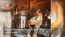 Zeynep Bastık ile Tolga Akış'ın düğününde renkli anlar