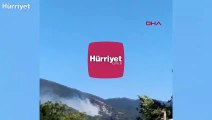Balıkesir'in Edremit ilçesinin Kazdağları mevkiinde orman yangını başladı.