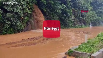 Rize ve Artvin'de şiddetli sağanak başladı