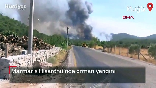 Marmaris Hisarönü'nde orman yangını