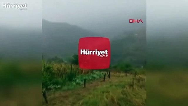 Kastamonu'nun Bozkurt ilçesinde selin geliş anına ait yeni görüntüler ortaya çıktı