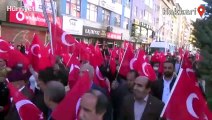 Şehit ailelerinden İYİ Partili Türkkan'a tepki yürüyüşü