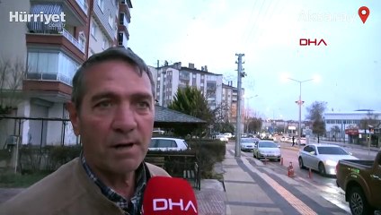 Aksaray'da bir mahallede karga istilası