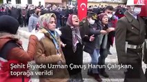 Şehit Piyade Uzman Çavuş Harun Çalışkan, toprağa verildi