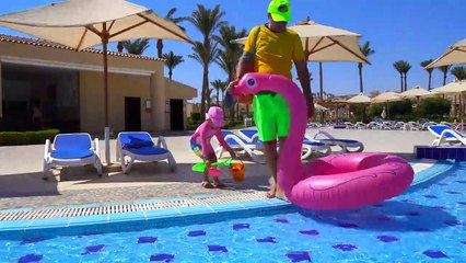 Little Girl and Adventures On The Beach Kids Story In Family Vlog