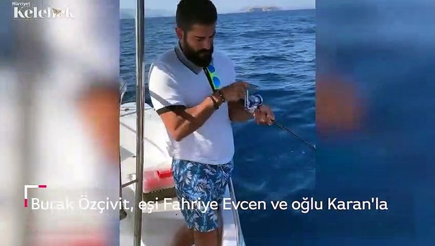 Kuruluş Osman dizisinde rol alan Burak Özçivit, sezon finalinin ardından eşi Fahriye Evcen ve oğlu Karan'la tatile çıktı.