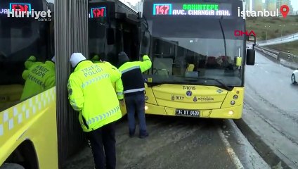 Avcılar'da İETT otobüsleri birbirine çarptı