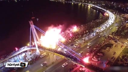 Göztepe'den alev alev 90. yıl kutlaması