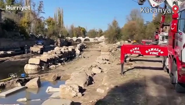 Aizanoi Antik Kenti kazısında Afrodit ve Dionysos heykel başları bulundu
