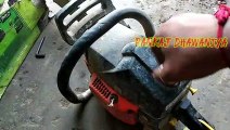 लकड़ी काटने की मशीन कैसे ठीक करें  | Chainsaw Petrol Machine| Chainsaw wood cutting| Chainsaw cutting