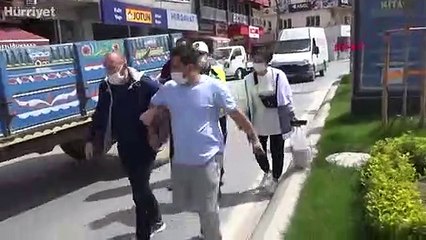 Kısıtlamaya uymayan çift polise tepki gösterdi