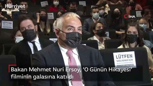 Bakan Mehmet Nuri Ersoy, ‘O Günün Hikayesi’ filminin galasına katıldı