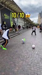 Every stranger who passe the Tuvokshot football get free shoes ! ⚽️ #shorts