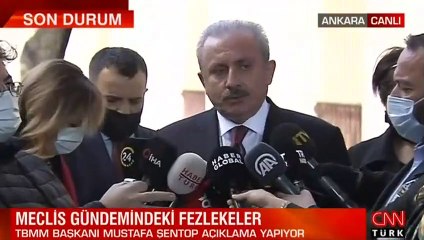 TBMM Başkanı Mustafa Şentop'tan önemli açıklamalar