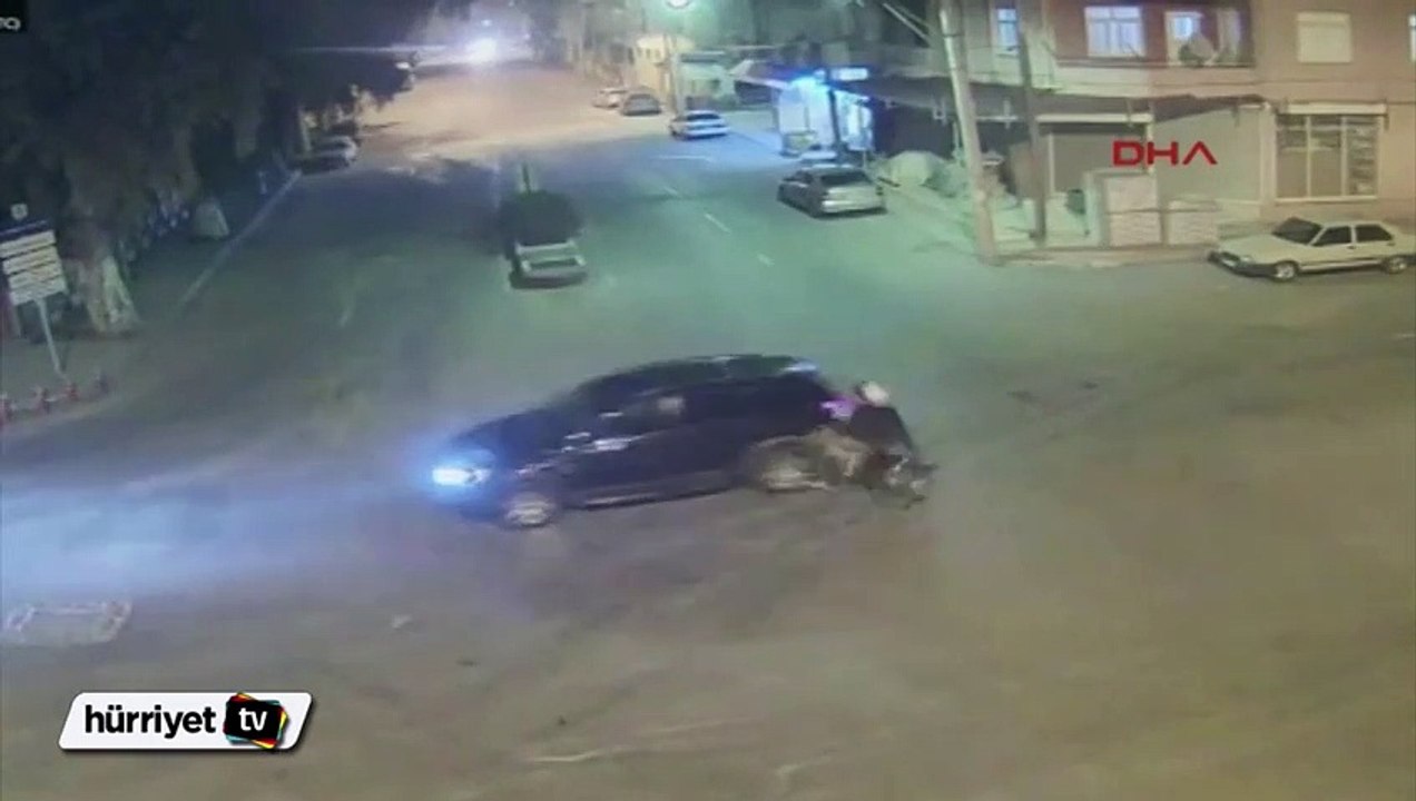 Tarsus'taki kazalar mobese kameralarına yansıdı