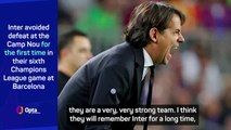 Barca 'will remember Inter' after thrilling draw - Inzaghi