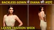 Diana Penty Looks Sizzling In Backless Gown | Lakme Fashion Week 2022