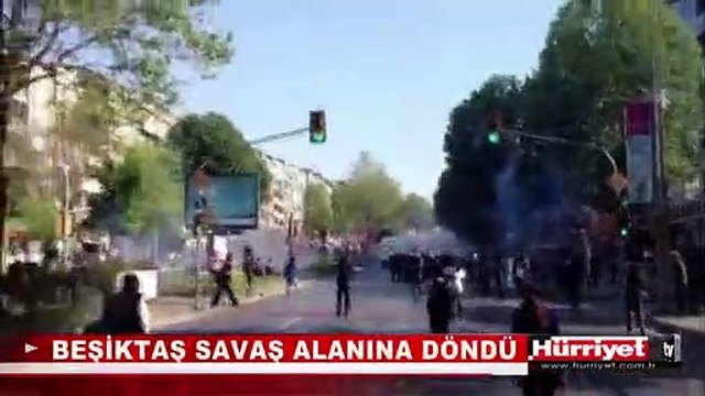 BEŞİKTAŞ SAVAŞ ALANINA DÖNDÜ