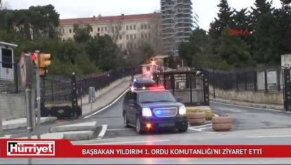 Başbakan Yıldırım 1. Ordu Komutanlığı'nı ziyaret etti