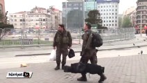 Özel harekatın keskin nişancıları Taksim'de
