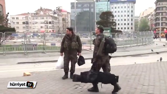 Özel harekatın keskin nişancıları Taksim'de