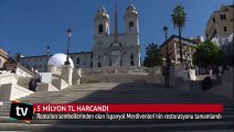 İspanyol Merdivenleri, 11 aylık restorasyonun ardından yeniden açıldı