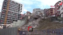 Kağıthane'de hasarlı binaların yıkımına başlandı