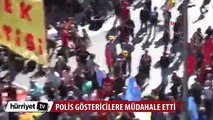 İzmir'de polis göstericilere müdahale etti