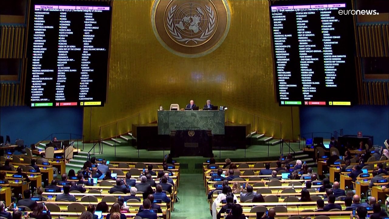 La Asamblea General de la ONU condena por mayoría los referendos ilegales y su anexión a Rusia