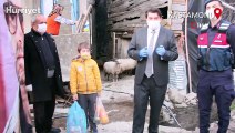 Kastamonu'da bir çocuk ‘yasal hakkım’ diyerek jandarmadan cips istedi