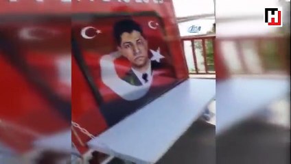 Şehit Halisdemir’in fotoğrafı ve adıyla tantuni satan kişi tepki çekti