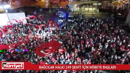 Bağcılar halkı 15 Temmuz'un 249 şehidi için nöbete başladı