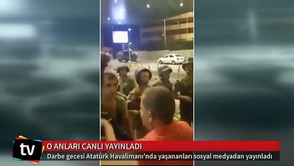 Vatandaş o anları Periscope'tan canlı yayınladı