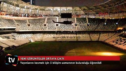 Vodafone Arena stadına inen helikopterle ilgili yeni görüntüler