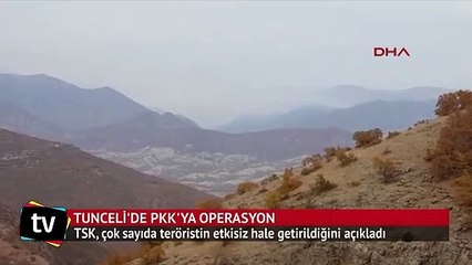 Tunceli'de PKK'ya operasyon: 14 terörist öldürüldü