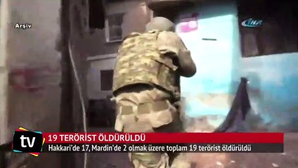 Genelkurmay Başkanlığı: 19 terörist öldürüldü