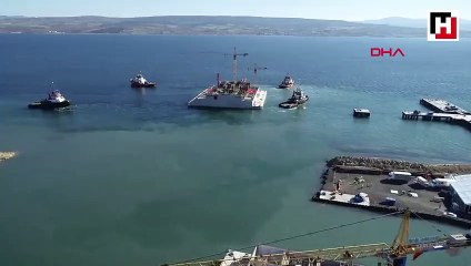 1915 Çanakkale köprüsü kule kesonu denizle buluştu