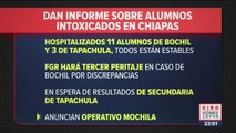 Autoridades no saben con qué se intoxicaron los estudiantes en escuelas de Chiapas