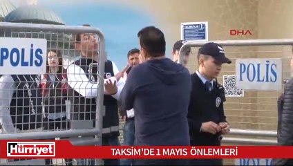 Taksim'de 1 mayıs önlemleri