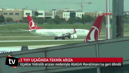 2 THY uçağında teknik arıza
