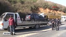 Otomobil ile hafriyat kamyonu çarpıştı:  2 ölü, 5 yaralı